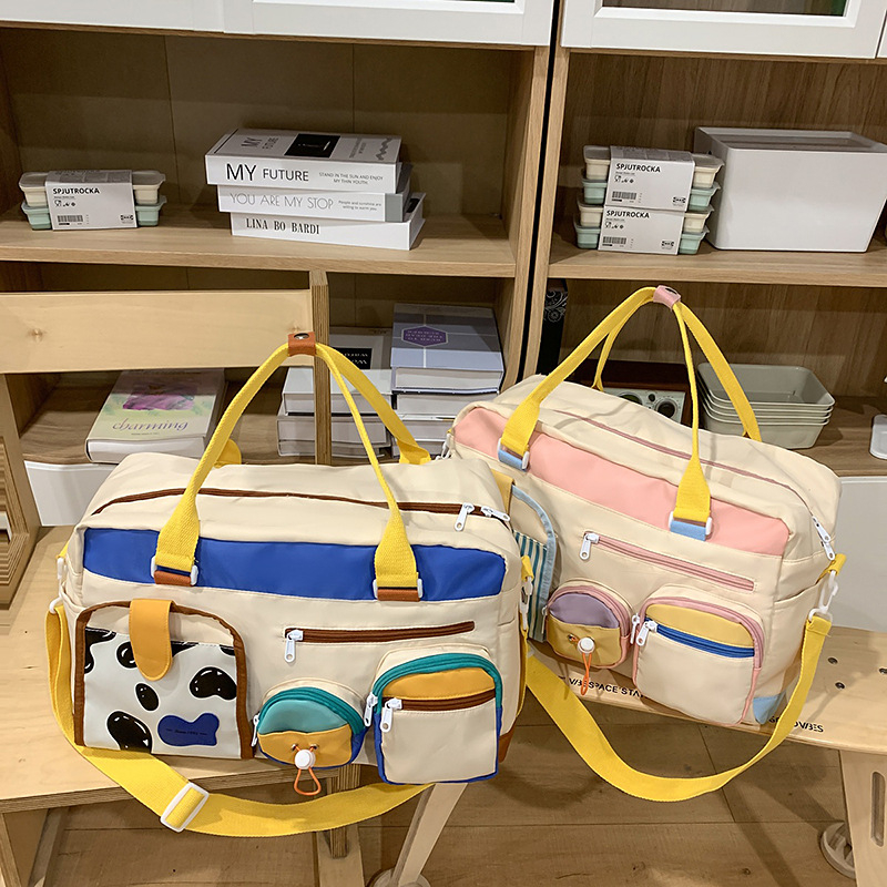 Unisex najlon putna torba s geometrijskim uzorkom, kapacitet 36–55 L, smanjuje opterećenje