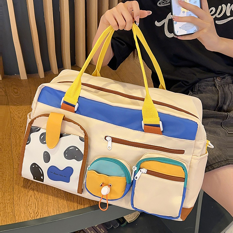 Unisex najlon putna torba s geometrijskim uzorkom, kapacitet 36–55 L, smanjuje opterećenje