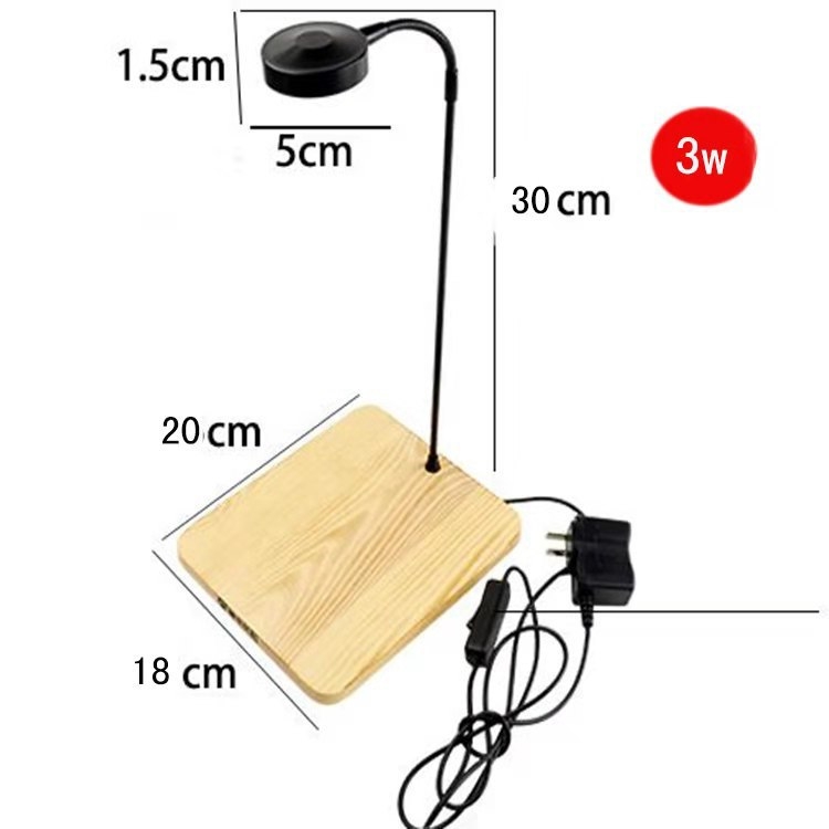 Lampa za akvarij s mikropejzažem - aluminijsko kućište, 3W s bambusom pločom, R7S utičnica, 1,5 kg