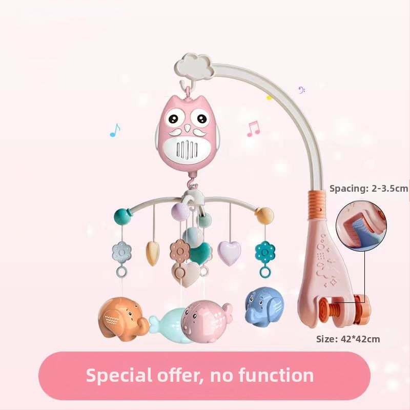 Jucărie muzicală rotativă pentru pătuț, cu posibilitate de agățare — ajutor liniștitor pentru somn, stimulare vizuală, dezvoltare auditivă; Brand: Ybr/Youbein; Vârstă: 0–3 ani; Material: plastic