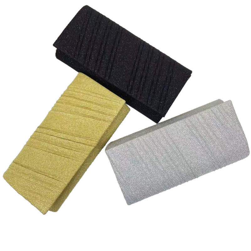 Ženska clutch torba, poliester, horizontalni kvadratni oblik, magnetska kopča, unutarnja pretinica za ID