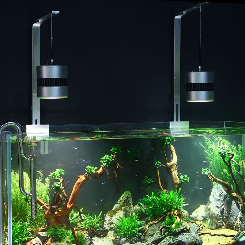 Akvarijska LED rasvjeta, vodootporna, puni spektar, materijal otporan na plamen, marka Jialu, snaga 10–60 W, težina 0,5–2 kg