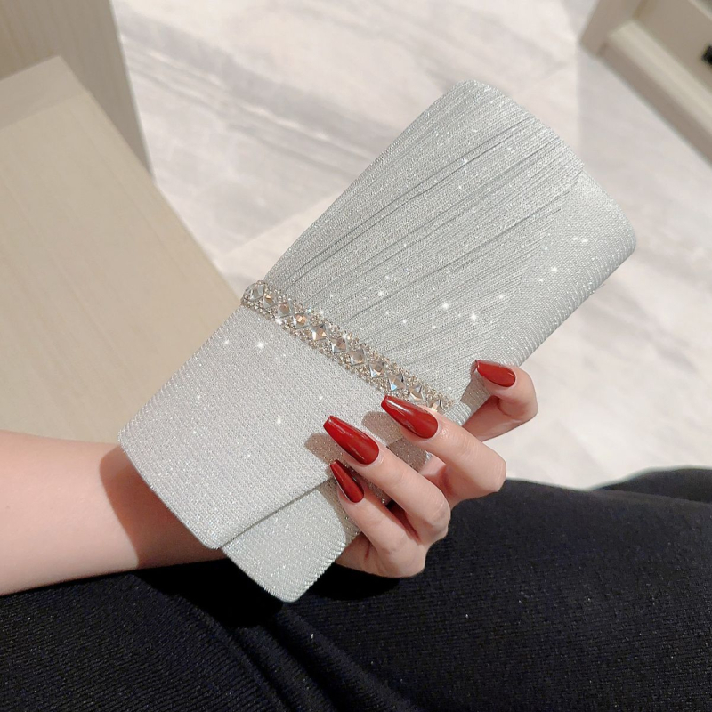 Clutch torbica od poliestera s PU podlogom, horizontalni oblik, magnetsko zatvaranje