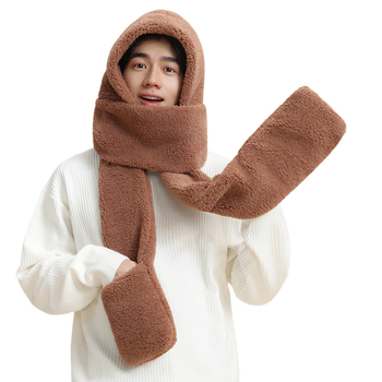 Σετ τριών τεμαχίων: καπέλο, κασκόλ και γάντια — Μεικτό υλικό, Unisex ενήλικες, Χειμώνας, Φινίρισμα Tie-Dye.