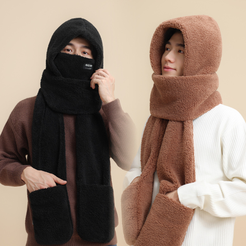 Σετ τριών τεμαχίων: καπέλο, κασκόλ και γάντια — Μεικτό υλικό, Unisex ενήλικες, Χειμώνας, Φινίρισμα Tie-Dye.