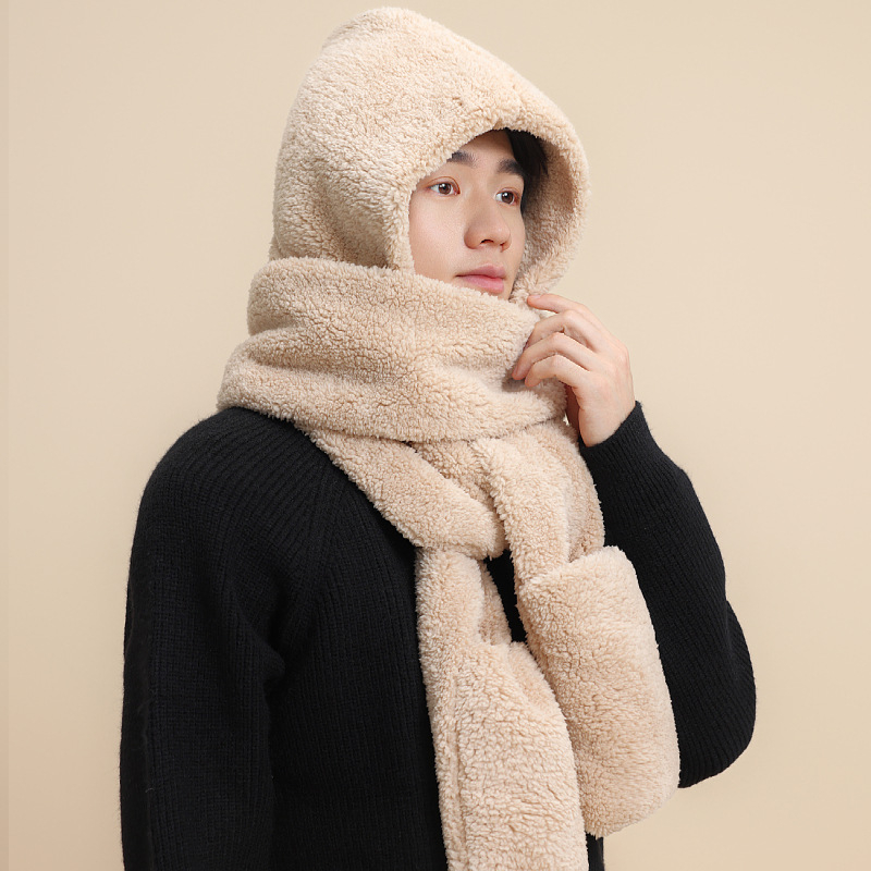 Σετ τριών τεμαχίων: καπέλο, κασκόλ και γάντια — Μεικτό υλικό, Unisex ενήλικες, Χειμώνας, Φινίρισμα Tie-Dye.