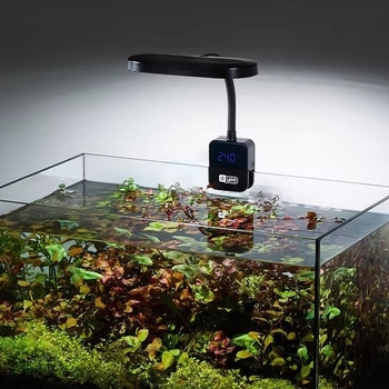 LED klip lampica za akvarij s punim spektrom i prikazom temperature (RGB, 8W)
