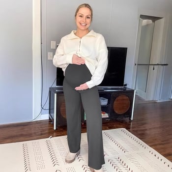 Trudničke ljetne hlače od Modala, široki kroj, podrška za trbuh, ležeran kroj, Modal 90–95%, Spandex <30%, Proljeće 2025