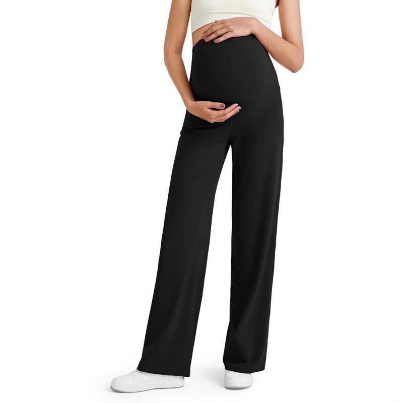 Trudničke ljetne hlače od Modala, široki kroj, podrška za trbuh, ležeran kroj, Modal 90–95%, Spandex <30%, Proljeće 2025