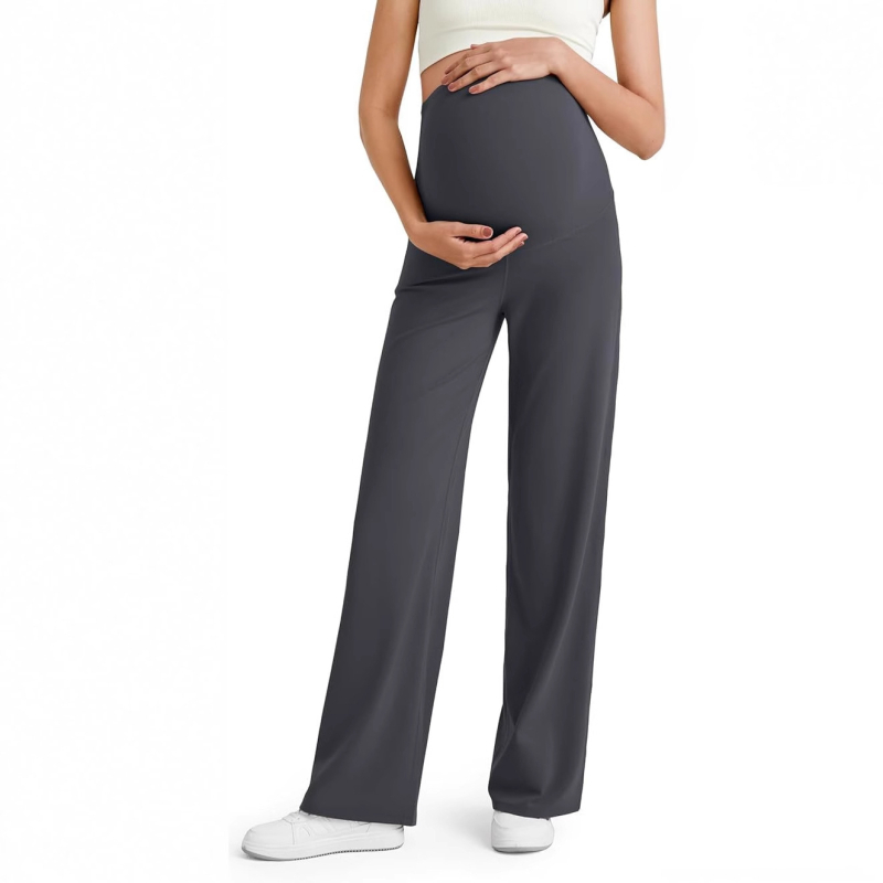 Trudničke ljetne hlače od Modala, široki kroj, podrška za trbuh, ležeran kroj, Modal 90–95%, Spandex <30%, Proljeće 2025