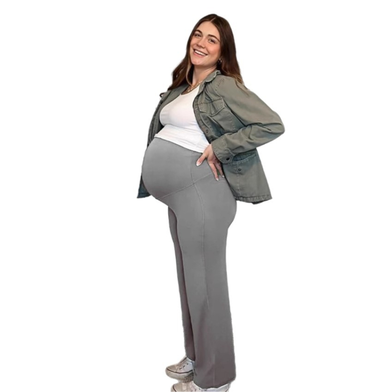 Trudničke ljetne hlače od Modala, široki kroj, podrška za trbuh, ležeran kroj, Modal 90–95%, Spandex <30%, Proljeće 2025
