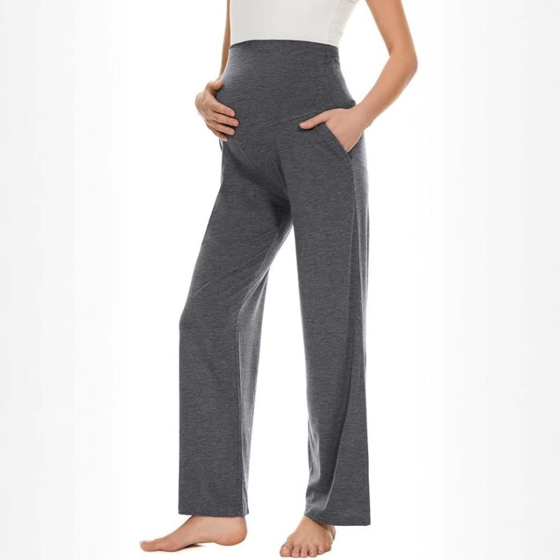 Trudničke ljetne hlače od Modala, široki kroj, podrška za trbuh, ležeran kroj, Modal 90–95%, Spandex <30%, Proljeće 2025