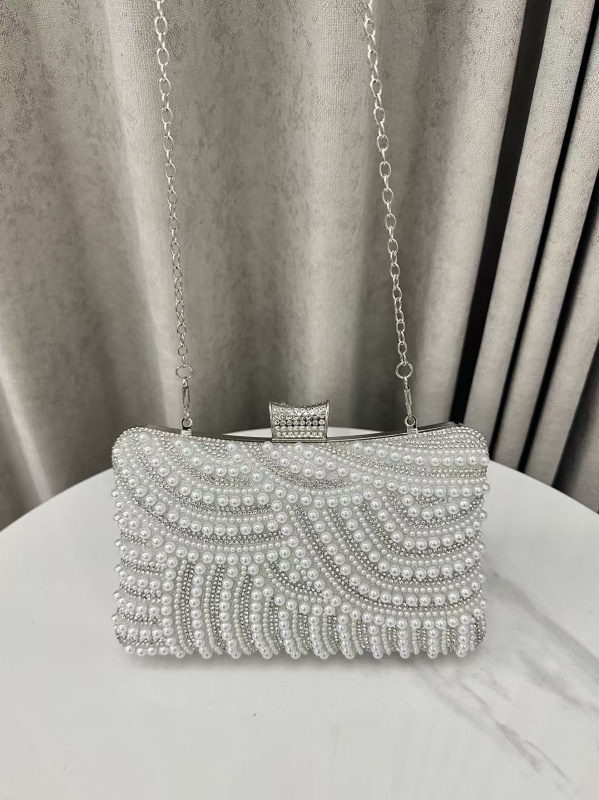 Ženska kvadratna crossbody torbica s džepom za telefon, poliester konstrukcija, gradski minimalistički stil