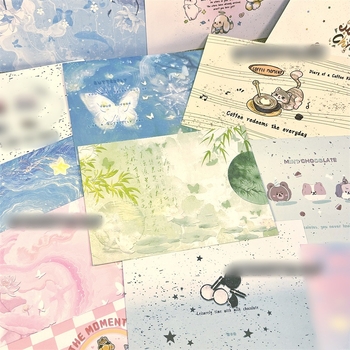 Комплект за писма: плик и листове офсетова хартия, стил китайски плик, без лого, без персонализация