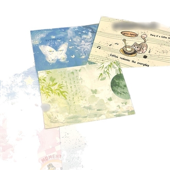 Комплект за писма: плик и листове офсетова хартия, стил китайски плик, без лого, без персонализация