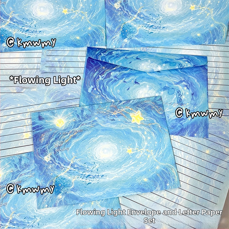 Комплект за писма: плик и листове офсетова хартия, стил китайски плик, без лого, без персонализация