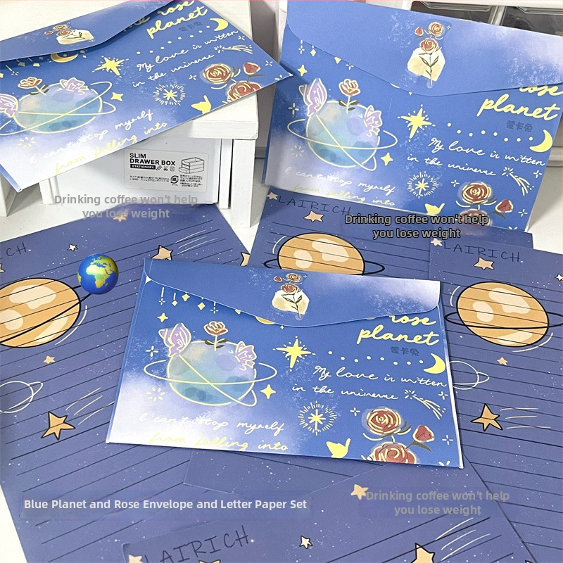 Комплект за писма: плик и листове офсетова хартия, стил китайски плик, без лого, без персонализация