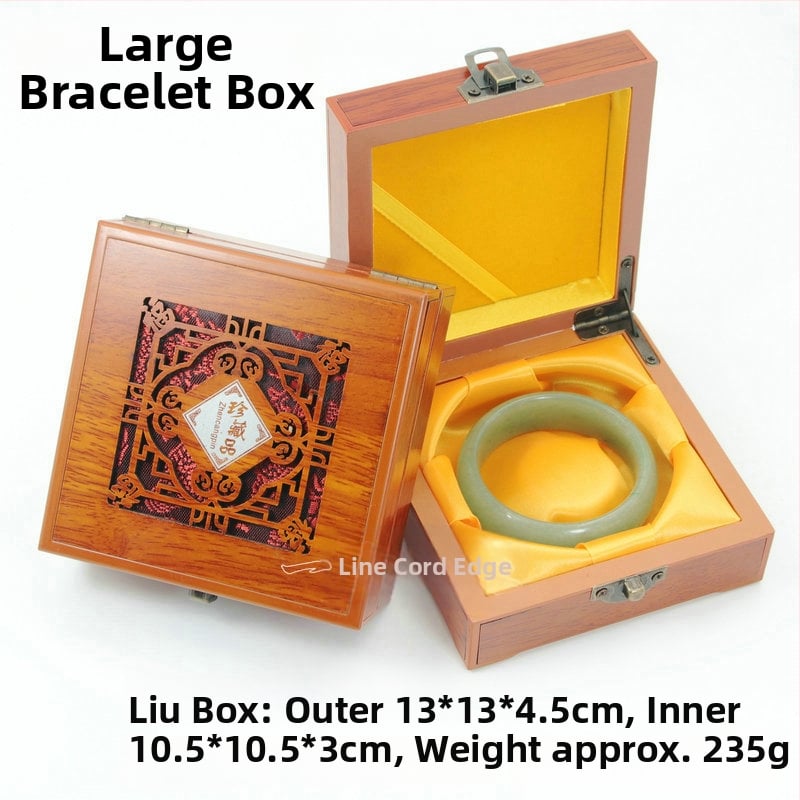 Cutie din lemn pentru brățări și coliere — cutie de prezentare pentru bijuterii, de la Aolan Jewelry