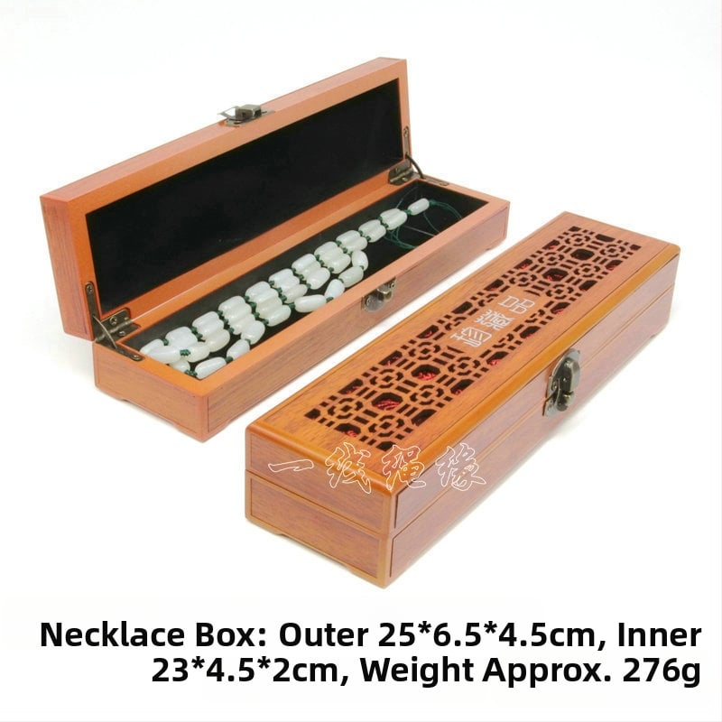 Cutie din lemn pentru brățări și coliere — cutie de prezentare pentru bijuterii, de la Aolan Jewelry