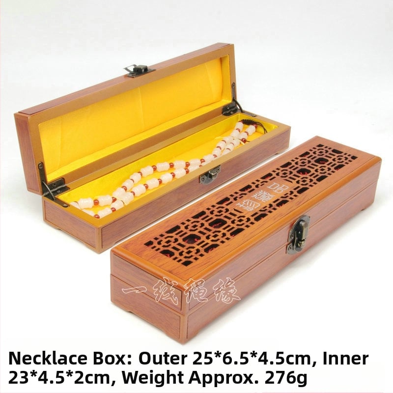 Cutie din lemn pentru brățări și coliere — cutie de prezentare pentru bijuterii, de la Aolan Jewelry