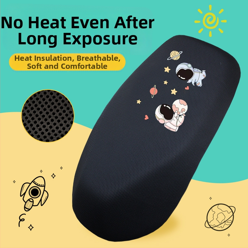 Acoperire pentru șa de vehicul electric, plasă de protecție solară, material nylon, izolație termică și respirabilă, impermeabilă