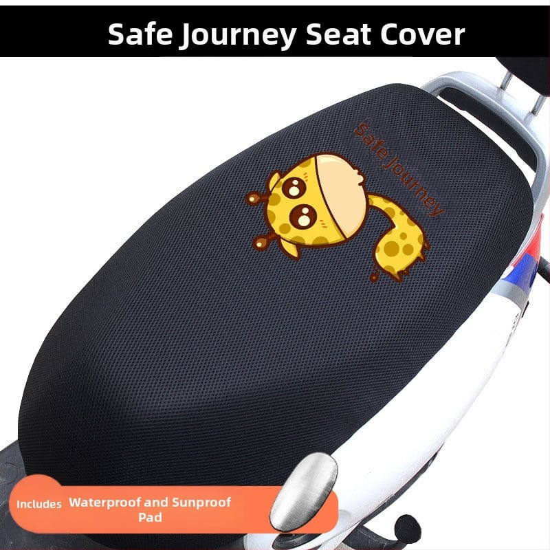 Acoperire pentru șa de vehicul electric, plasă de protecție solară, material nylon, izolație termică și respirabilă, impermeabilă