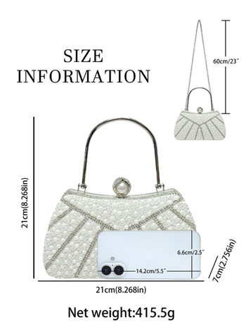 Poliester torba za ruku, horizontalno kvadratnog oblika, zaključavanje, džep za telefon, gradski minimalistički stil, ljeto 2025