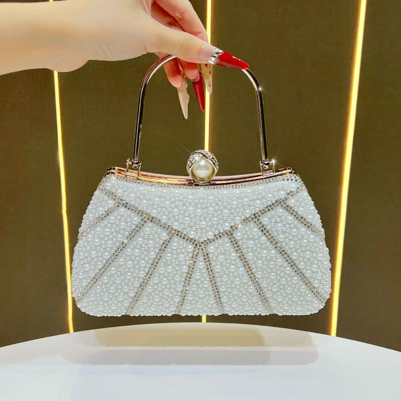 Poliester torba za ruku, horizontalno kvadratnog oblika, zaključavanje, džep za telefon, gradski minimalistički stil, ljeto 2025