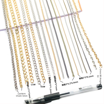 Reťaz pre odevné doplnky, železo, elektroplátované