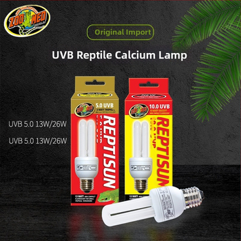 Zoomed UVB lampa za gmizavce, 13W/15W/26W, Glass Plus, Podrška kalciju-D3, 0,4 kg