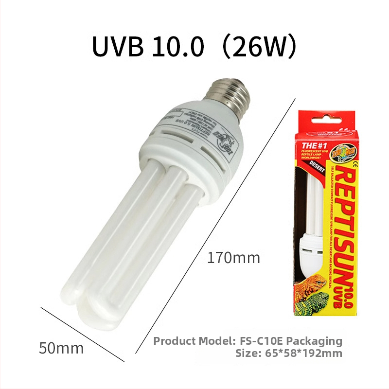 Zoomed UVB lampa za gmizavce, 13W/15W/26W, Glass Plus, Podrška kalciju-D3, 0,4 kg