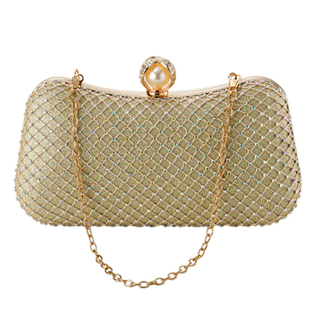 Crossbody večernja torbica s dijamantnom mrežom — geometrijski oblik, jastućast dizajn, poliester materijal, poliester podstava, trodimenzionalni vanjski dio torbice, zaključavanje (Poliester; Poliester podstava; Jastućasti dizajn; Trodimenzionalni vanjski