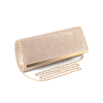 Damska večernja clutch torba s poklopcem, poliester, vodoravni kvadratni oblik, magnetsko zatvaranje, unutarnji pretinci za telefon i ID