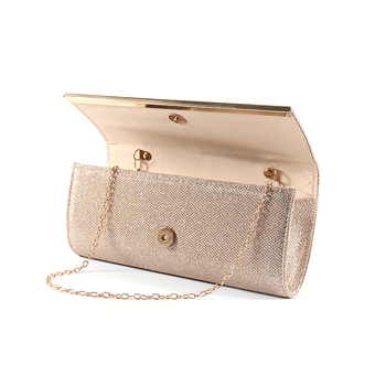 Damska večernja clutch torba s poklopcem, poliester, vodoravni kvadratni oblik, magnetsko zatvaranje, unutarnji pretinci za telefon i ID