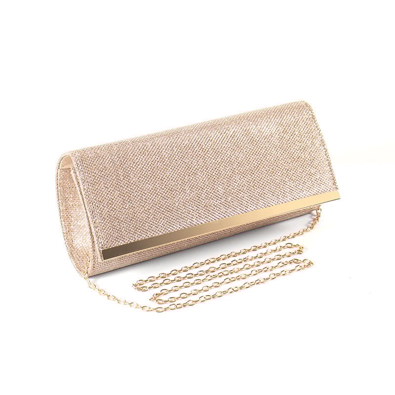 Damska večernja clutch torba s poklopcem, poliester, vodoravni kvadratni oblik, magnetsko zatvaranje, unutarnji pretinci za telefon i ID