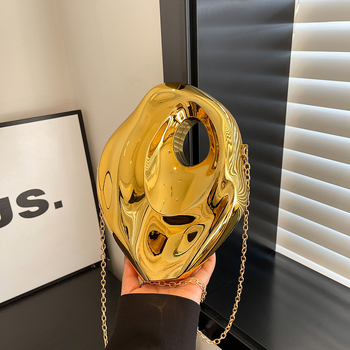 Akril Crossbody kutija torba – kamena forma, magnetsko zatvaranje, unutarnji džepovi za telefon i osobnu iskaznicu, bez podloge, ljeto 2024