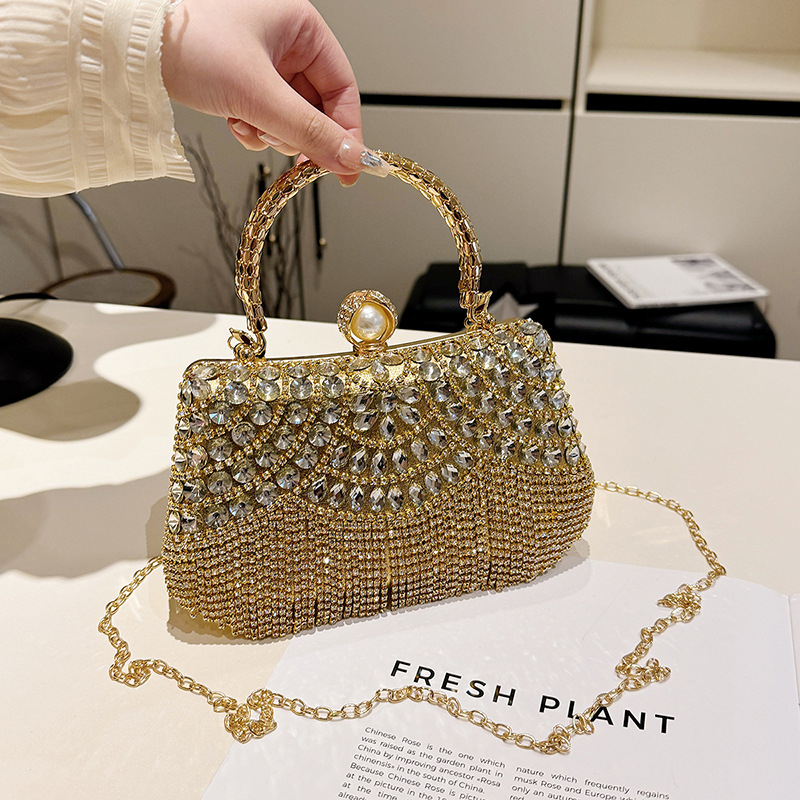 Akrilna večernja torba, horizontalni četverokutni oblik, zatvarač s lokotom, torba s poklopcem, poliester podstava, unutarnja džep za dokumente, svakodnevna upotreba, proljeće 2025