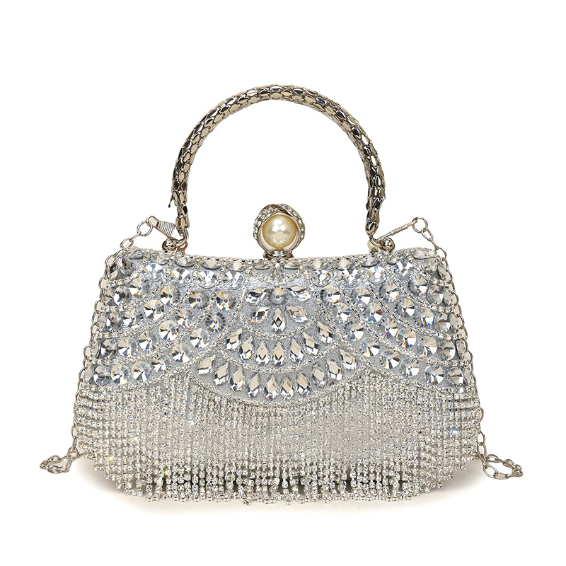 Akrilna večernja torba, horizontalni četverokutni oblik, zatvarač s lokotom, torba s poklopcem, poliester podstava, unutarnja džep za dokumente, svakodnevna upotreba, proljeće 2025