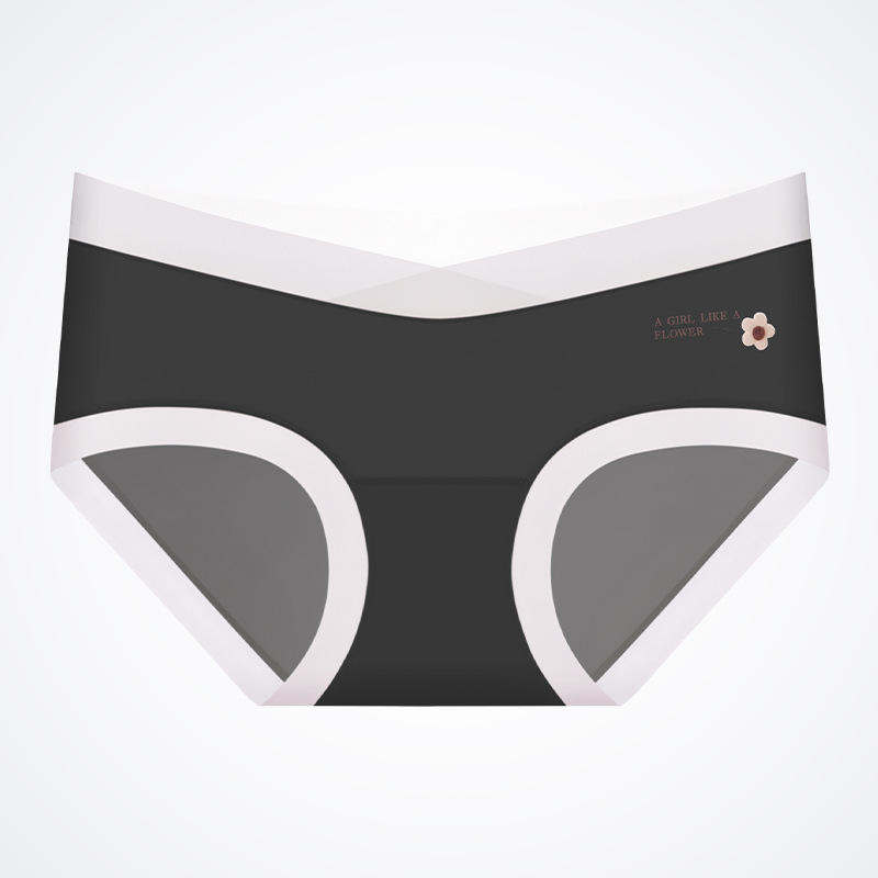 Ice Silk kismama alsónemű, alacsony derekú, lélegző, nejlon anyagú, pamut belső rész az ágyék tájékán