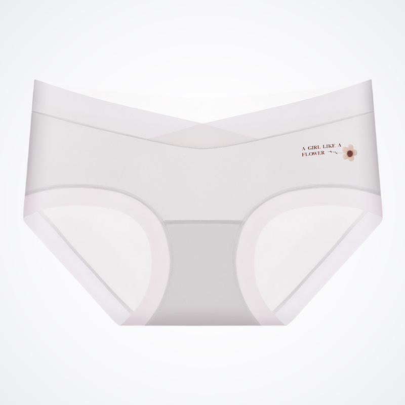 Ice Silk kismama alsónemű, alacsony derekú, lélegző, nejlon anyagú, pamut belső rész az ágyék tájékán