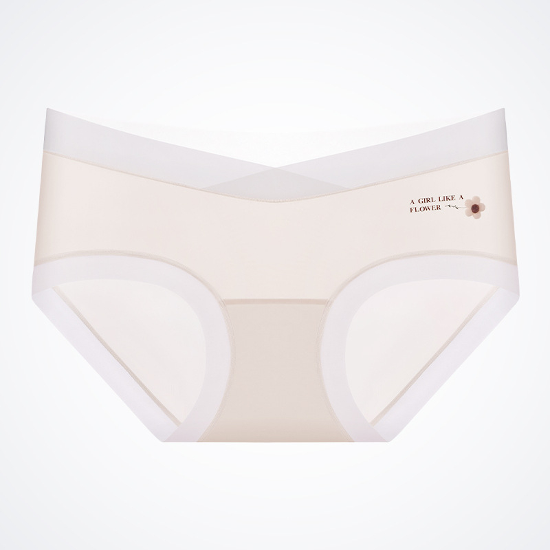 Ice Silk kismama alsónemű, alacsony derekú, lélegző, nejlon anyagú, pamut belső rész az ágyék tájékán