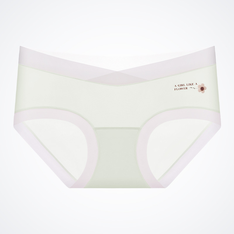 Ice Silk kismama alsónemű, alacsony derekú, lélegző, nejlon anyagú, pamut belső rész az ágyék tájékán