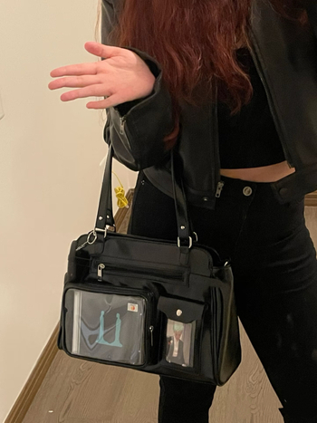 Crossbody torba, japansko-korejski stil, PU materijal, horizontalni pravokutni oblik, zatvaranje zatvaračem