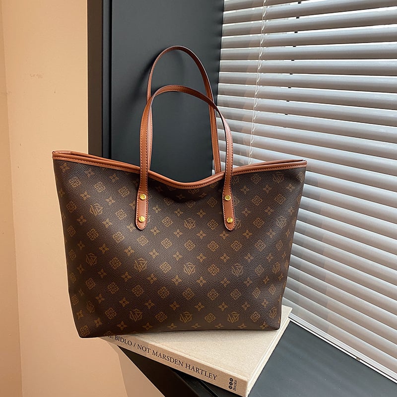 PU Tote táska, utcai trend stílus, vízszintes négyszögletes forma, cipzáras zárás, belső zseb a telefon számára