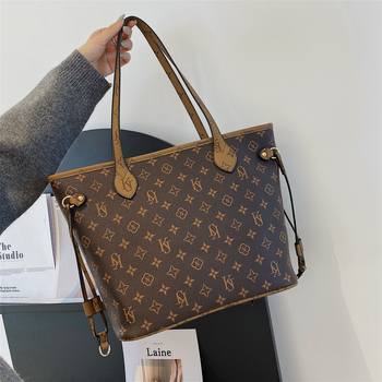 JWIK PU női tote táska, nagy kapacitású, zipzáras nyitás, belső zsebek, dupla vállpánt