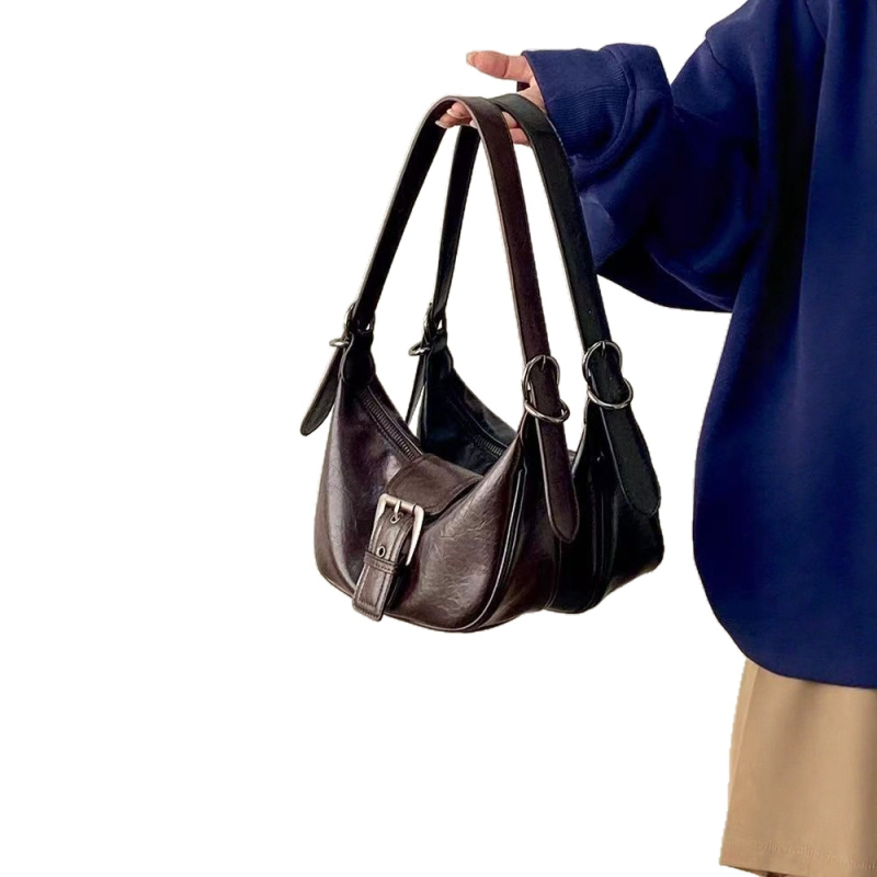Crossbody torba, dumpling oblik, PU materijal, zatvarač, poliester podstava, dvostruke naramenice