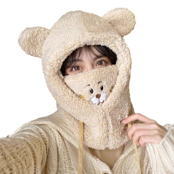 Σετ καπέλο-φουλάρι από βαμβάκι για τον χειμώνα, unisex ενήλικες, Χειμώνας 2024