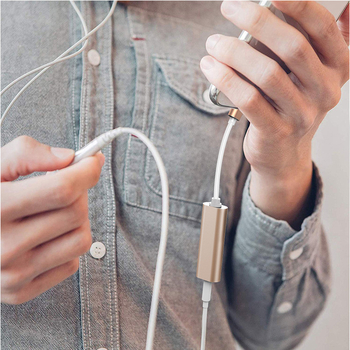 Type-C USB към 3.5 мм цифров аудио адаптер с алуминиев корпус за смартфони и компютри (модел HFR023)