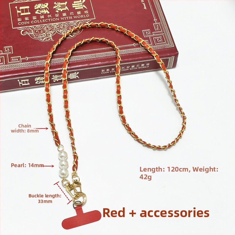 Reťaz na telefón - kovový reťaz, elektroplátovanie, Kód produktu Lh2516, Jar 2025