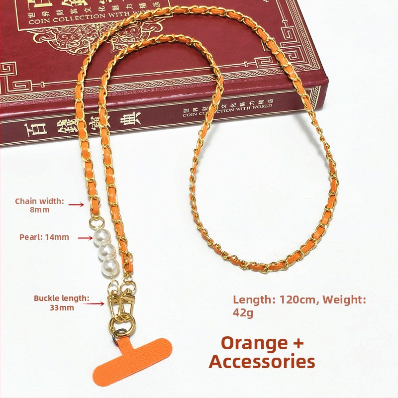 Reťaz na telefón - kovový reťaz, elektroplátovanie, Kód produktu Lh2516, Jar 2025